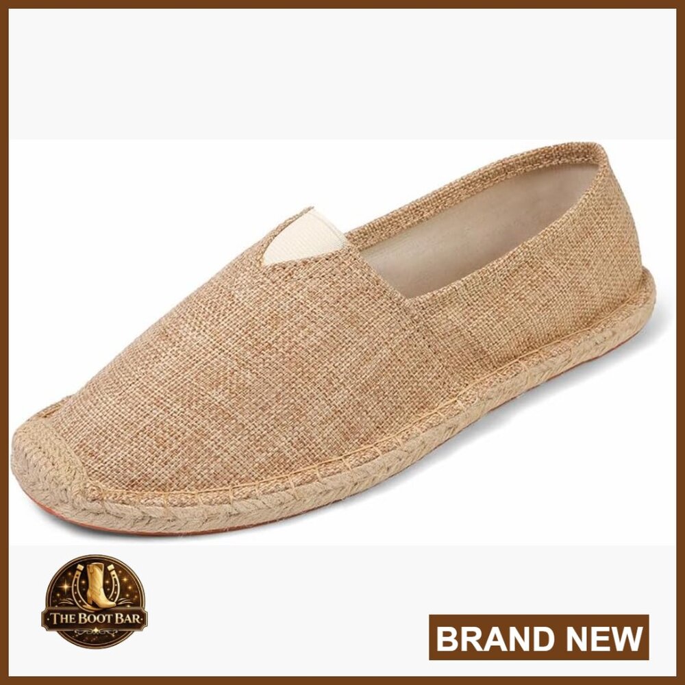Canvas Slip-On Espadrille Loafers Flat Comfortable Casual Shoes